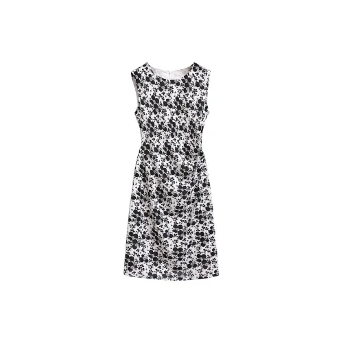 Silky Queen Sleeveless Dresses Women's Black/White