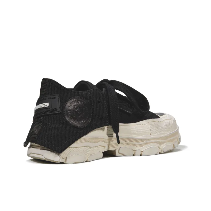 NUTTINESS Skateboard Shoes Unisex Low Top Black-5