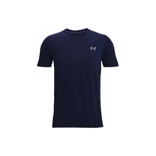 Under Armour Rush T-Shirts Men Navy Blue