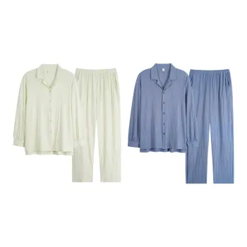 Sha Qian Pajama Set Spring And Fall Season Unisex
