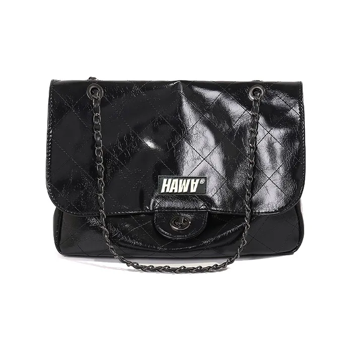 HAWA PU Tote Shoulder Bag Hobo Bag Women's Black/Brown/Ecru-30