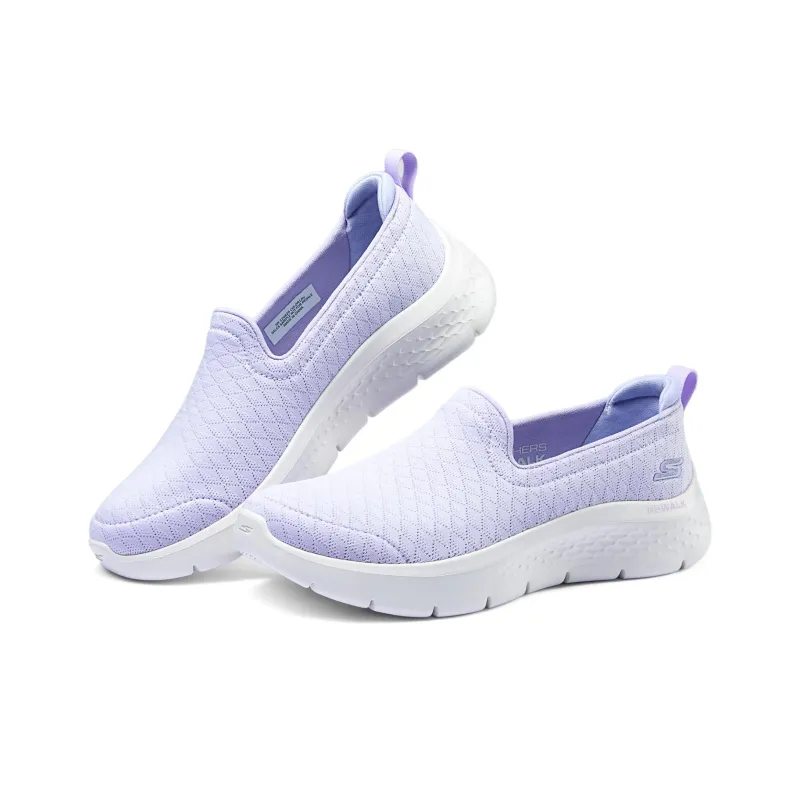 Skechers Go Walk Fle Durable Breathable Lightweight Low Top Casual Shoes Women's Purple-3