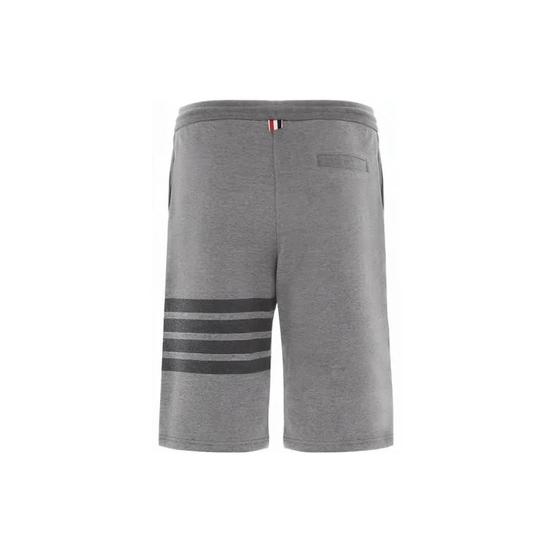 THOM BROWNE Cotton Striped Track Shorts-1