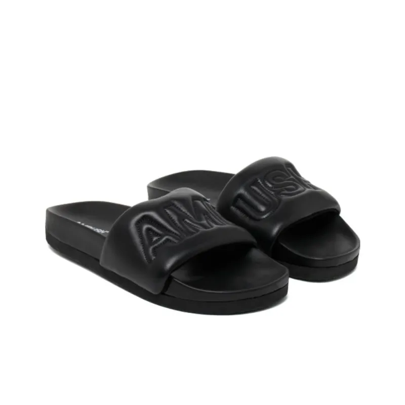 AMBUSH Logo Quilted Slip On Slides-2