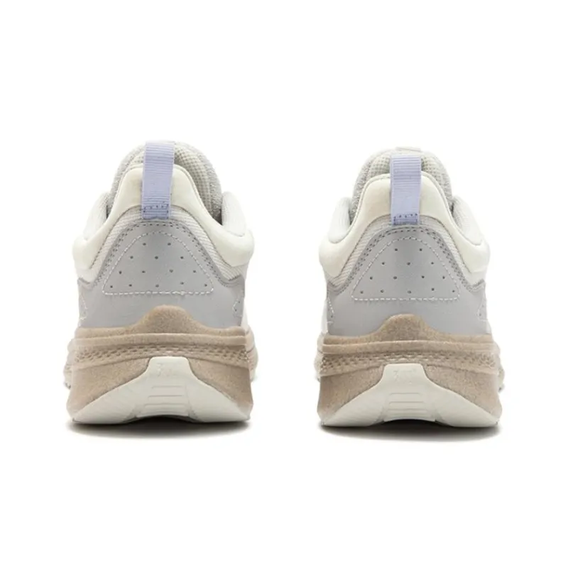 361° Cushioning Wear-Resistant Low-Top Running Shoes Women's Gray Brown-2