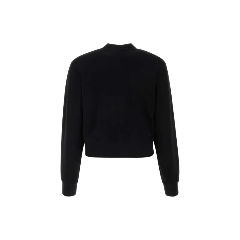 PALM ANGELS Monogram Statement Crew Black-1
