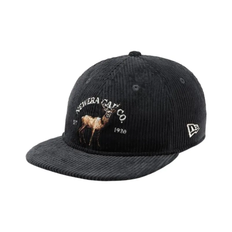 New Era Corduroy Baseball Caps Unisex Black-0