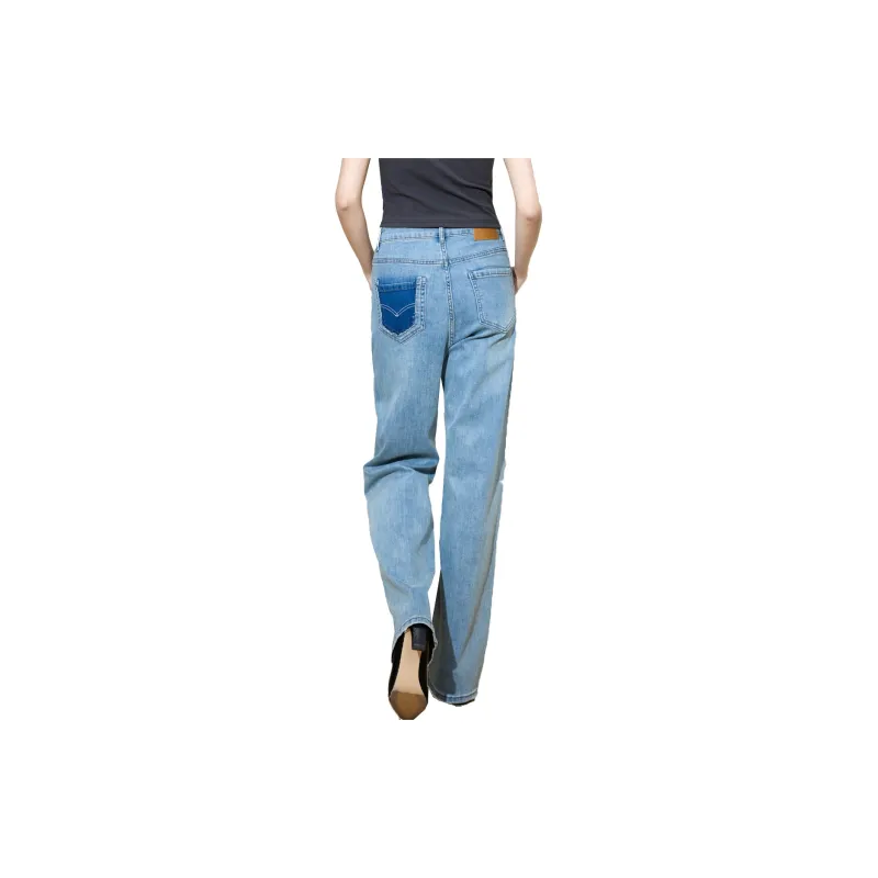 SMEN Jeans Women's Light Blue-1