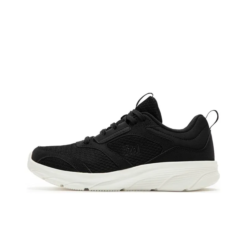 361° Cushioning, Slip Resistant, And Abrasion Resistant Low Top Running Shoes Women's Black White-0