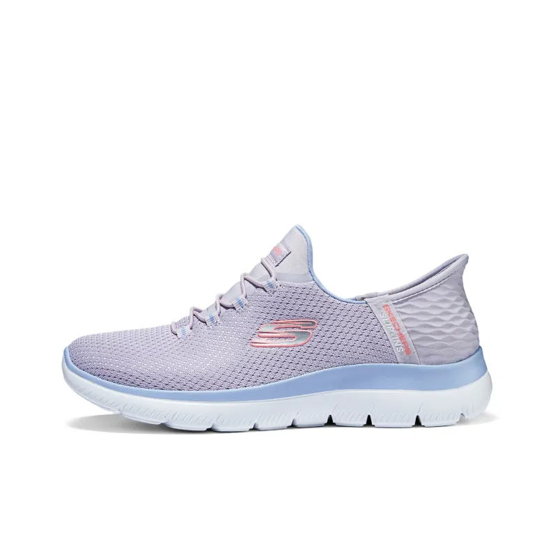 Skechers Slip Ins Hands Free Slip Ins Technology Anti Slip Wear Resistant Low Top Casual Shoes Women's Purple-0