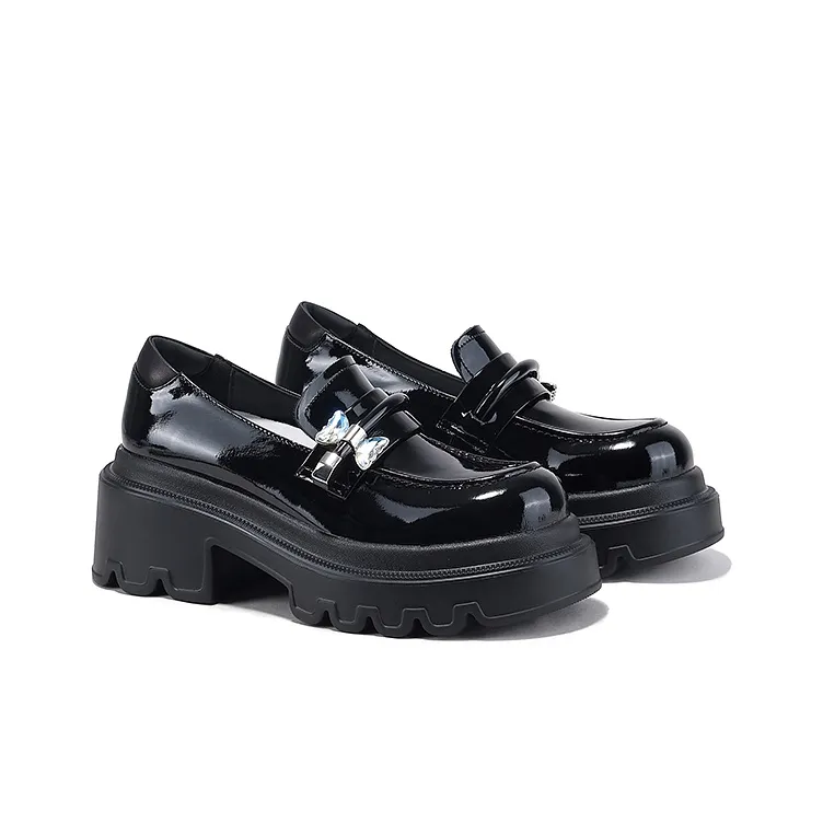 SELAIYA Loafers 6.5cm Women's Black-1