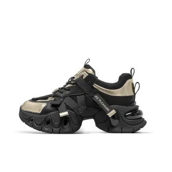 C°BANNER Low Top Chunky Sneakers Women's Black Gold