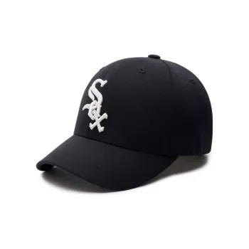 MLB Polyester Polyurethane Baseball Caps Unisex Black