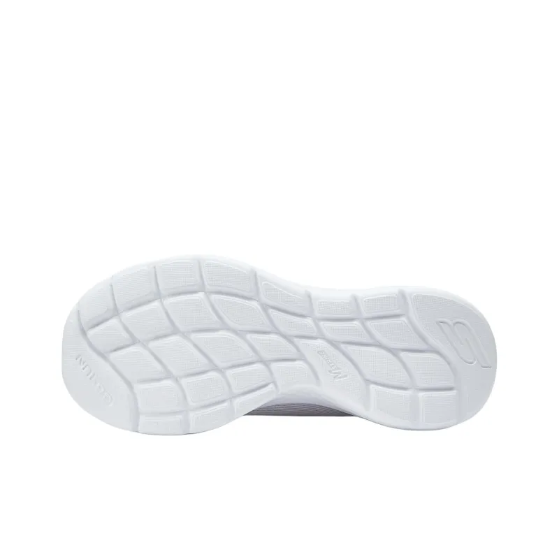 Skechers Go Run Lite Cushioning Low Top Casual Running Shoes Women's White Purple-5