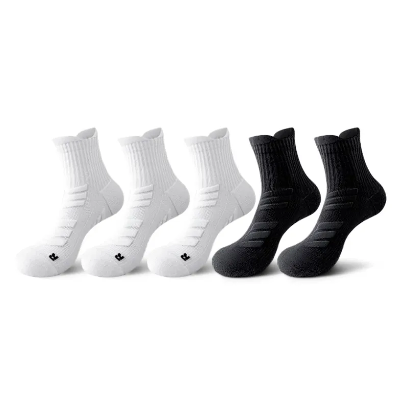 LUOLIAN Mid Calf Socks Unisex 5 Pack-15