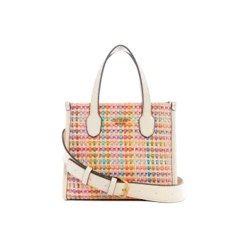 GUESS Straw Tote Bag Shopping Bag Shoulder Bag Crossbody Bag Handbag Mini Women's Multicolor