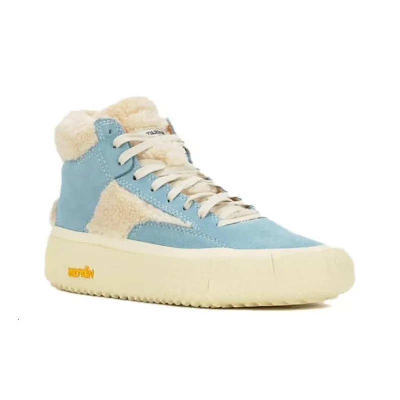 BRANDBLACK High-Top Skateboard Shoes Women's Blue-3
