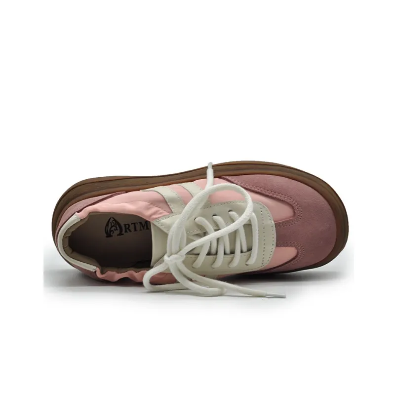 ARTMU Casual Shoes Women's Low Top Pink/Ecru-2