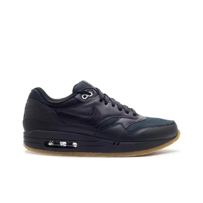 Nike Air Max 1 Cushioning Wear-Resistant Low-Top Running Shoes Men's Black-2
