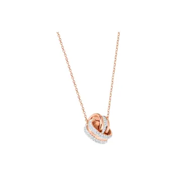 Swarovski Alloy Necklaces Women's Rose Gold Tone Plated