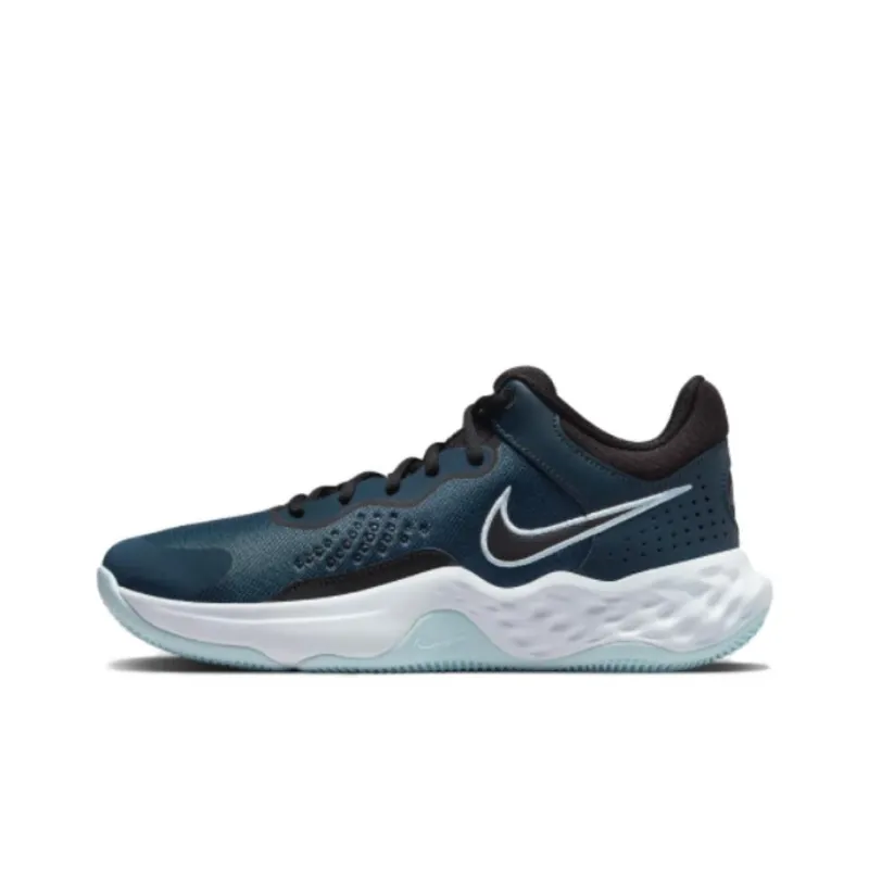 Nike Fly.By Mid 3 Cushioning Wear-Resistant Low-Top Basketball Shoes Men's Blue White-0