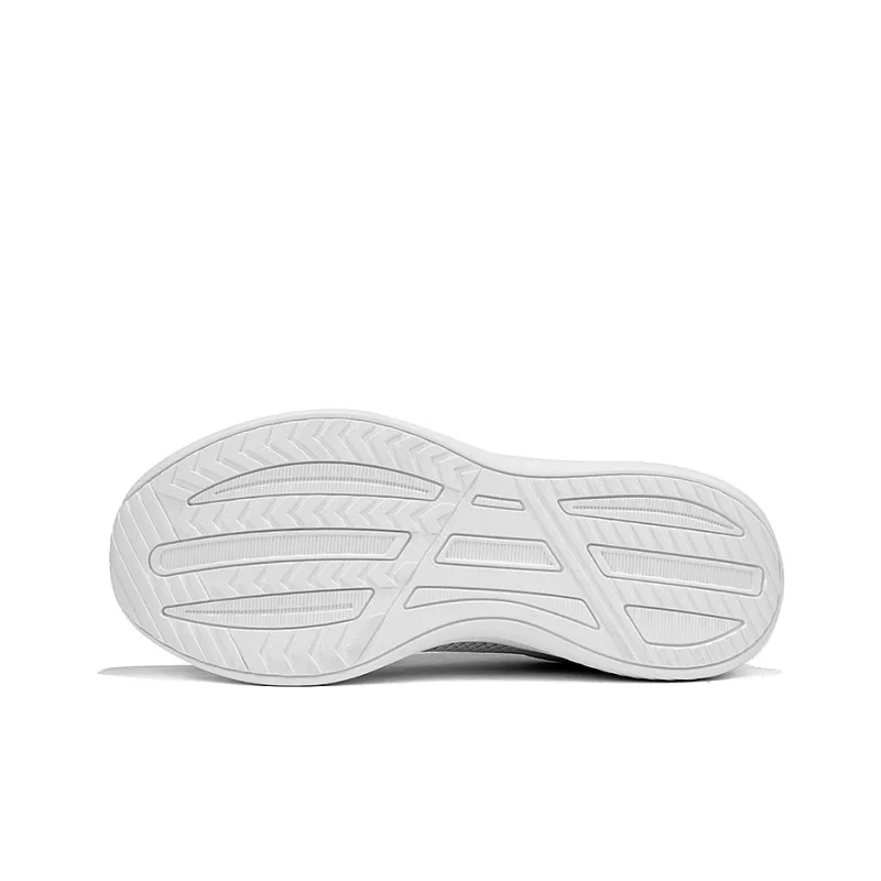 K bird Cushioned Wear Resistant Breathable Low Top Running Shoes Men's Light Gray-5