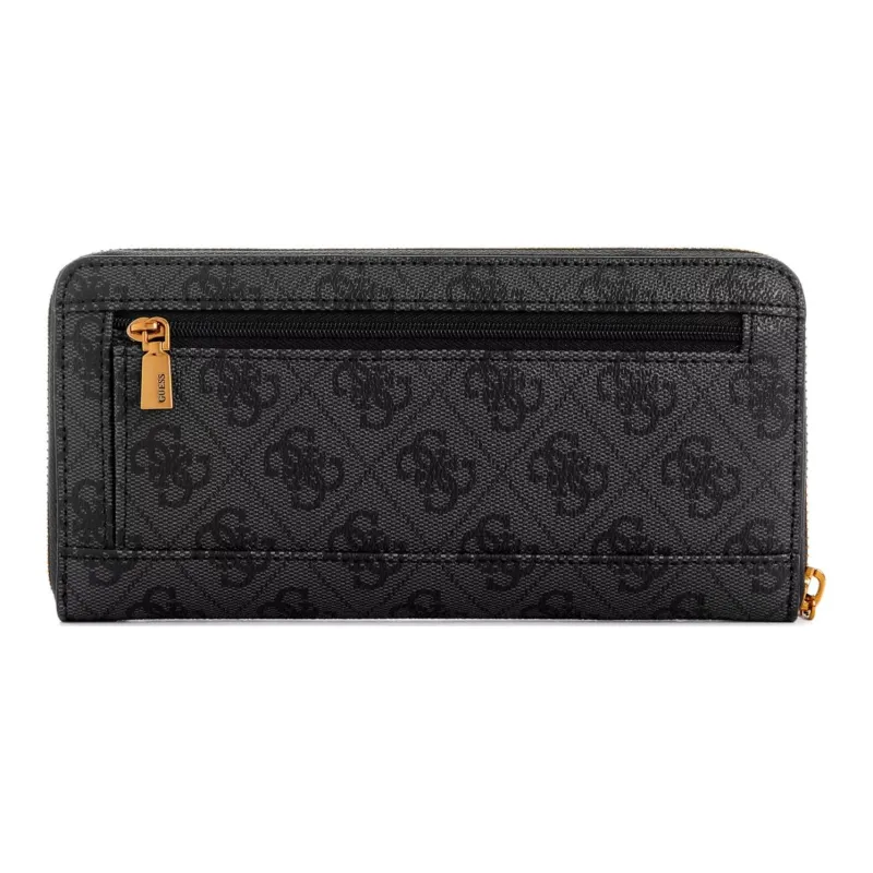 GUESS Artificial Leather Wallet Large Size Women's Black-1