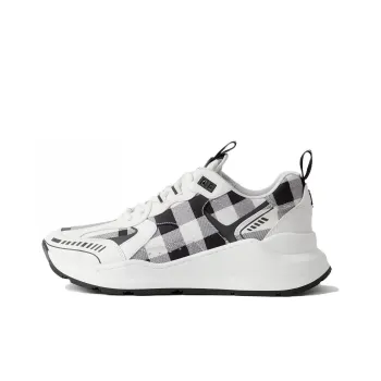 Burberry Check pattern Leather Sneakers