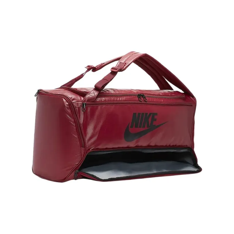 Nike Matte Leather Travel Bag Handbag Crossbody Bag Gym Bag Unisex Red-4
