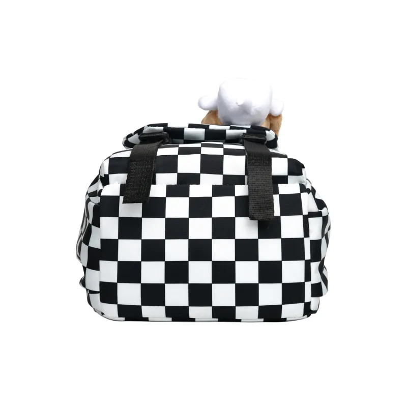 FAMAN Oxford Backpack Small Size Women's Black Red/Blue Pink/Orange-6