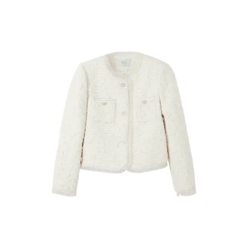 XIANGYING Jackets Women's Beige