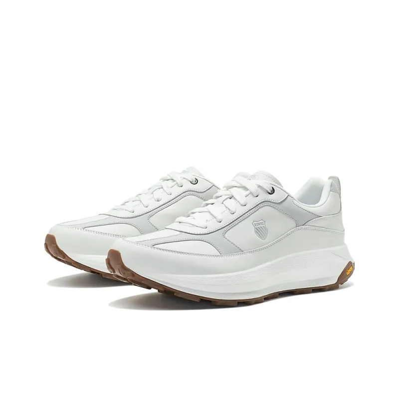KSWISS Cushioning Slip Resistant Height Increasing Low Top Casual Shoes Men's White-1