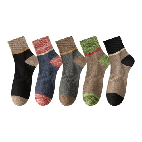 MIIOW Men Mid-Calf Socks