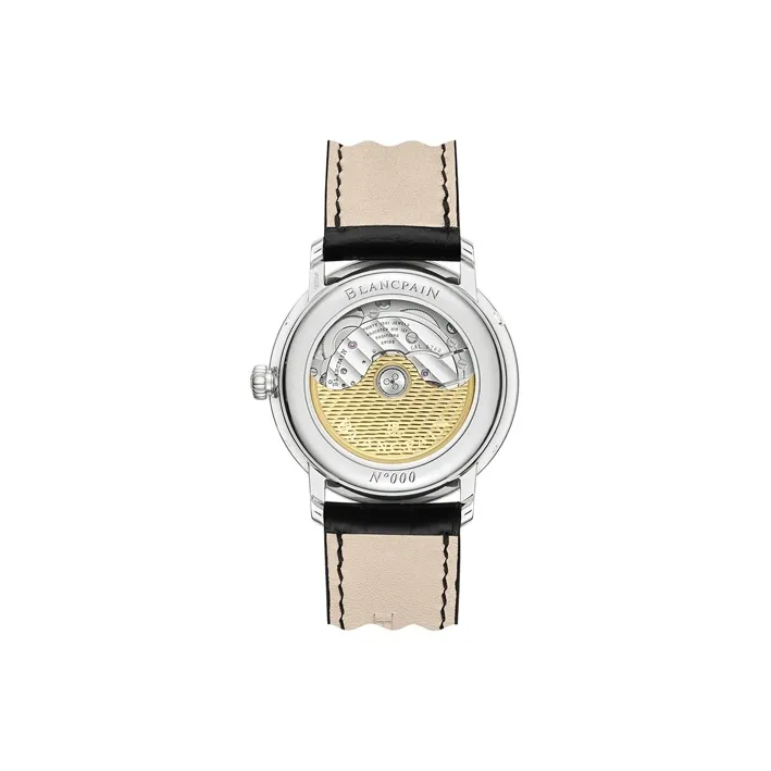 BLANCPAIN VILLERET Automatic Mechanical Movement Men's Watches Watch 38mm White Dial Stainless Steel Watch Case-1