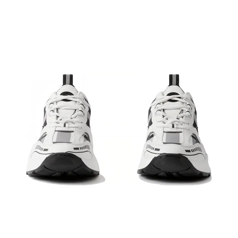 Burberry Check-pattern Leather Sneakers-2