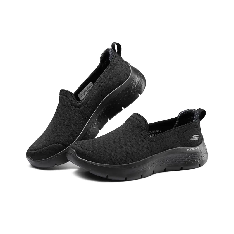 Skechers D'lu Durable Breathable Lightweight Low Top Casual Shoes Women's Black-3