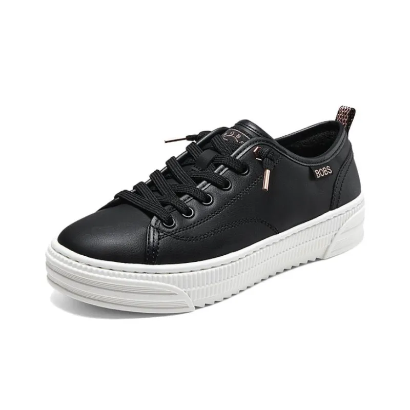 Skechers Anti Slip Wear Resistant Low Top Skateboard Shoes Women's Black-2