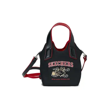 Skechers Fabric Handbag, Shoulder Bag, Crossbody Bag Unisex Carbon Black