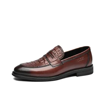 KAISER Dress Shoes Men Low Top Brown/Brown