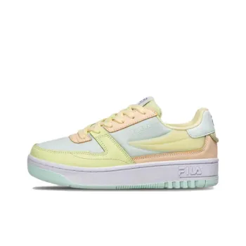 FILA Fx Ventuno Slip Resistant Cushioning Low Top Skateboard Shoes Women's Yellow Purple