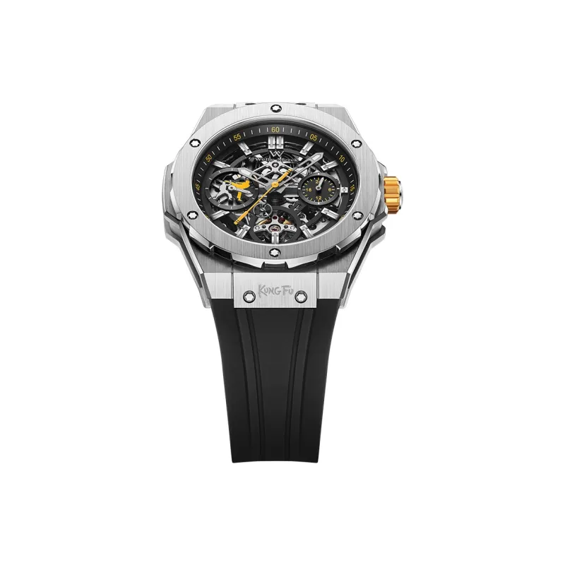 Welly Merck Automatic Mechanical Movement Watch Men's Watches Cut Out Dial-8