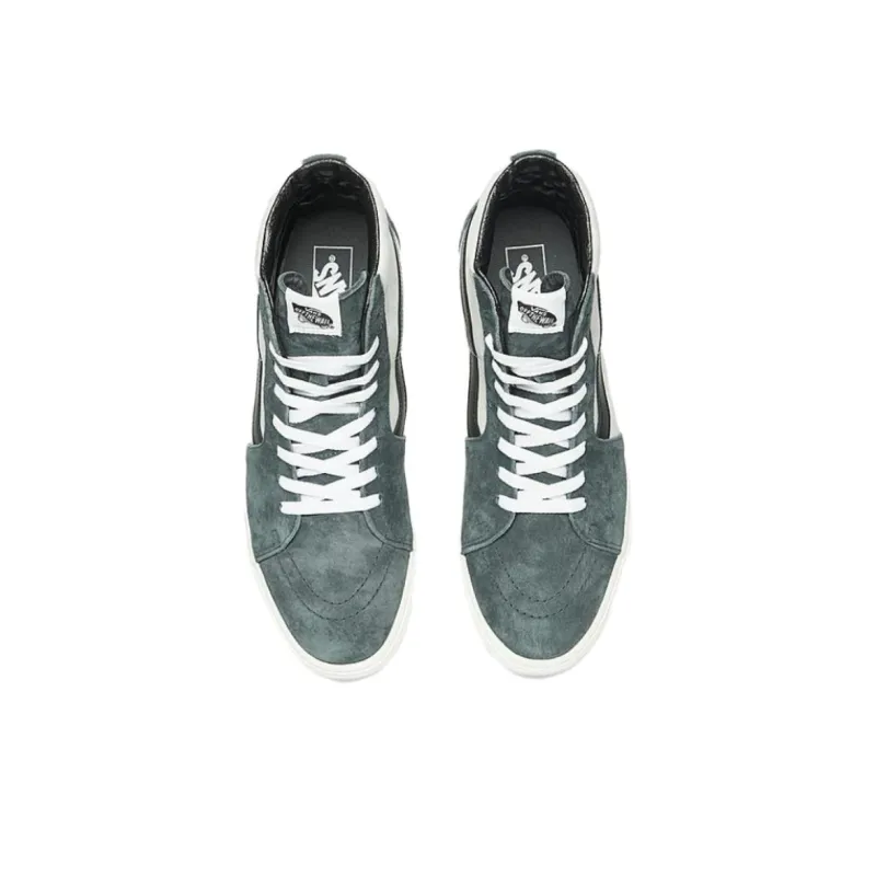 Vans SK8-HI Cushioning Wear-Resistant Mid-Top Skateboard Shoes Unisex Black White-2