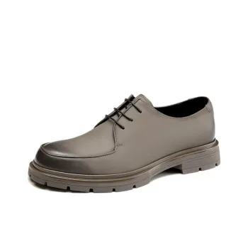 AOKANG Dress Shoes Men's Light Gray