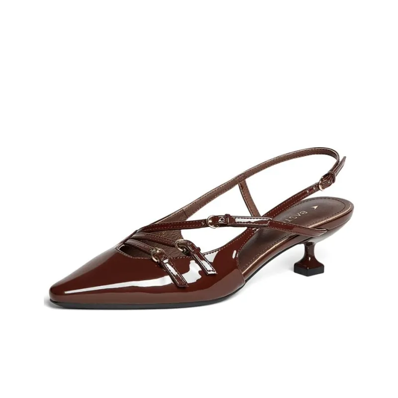 BASTO Golden Little Cat Strap Sandals 4.5cm Women's-1