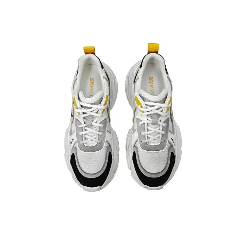 MYKI Chunky Sneakers Women's Low Top Silver-17