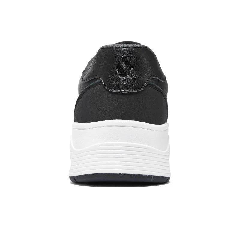 Skechers Anti Slip Wear Resistant Low Top Skateboard Shoes Men's Black-4