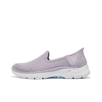 Skechers Go Walk Arch Fit Hands Free Slip Ins Anti Slip Wear Resistant Low Top Casual Shoes Women's Light Purple