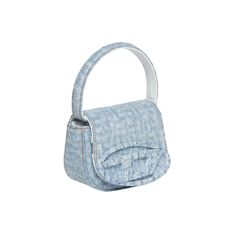 DIESEL 1DR Oval D Logo Plaque Shoulder Bag-1