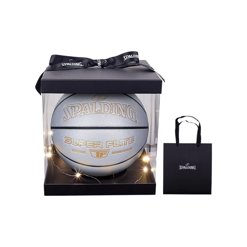 SPALDING TF Excellence Series PU Basketball Silver Size 7 Training Unisex-0