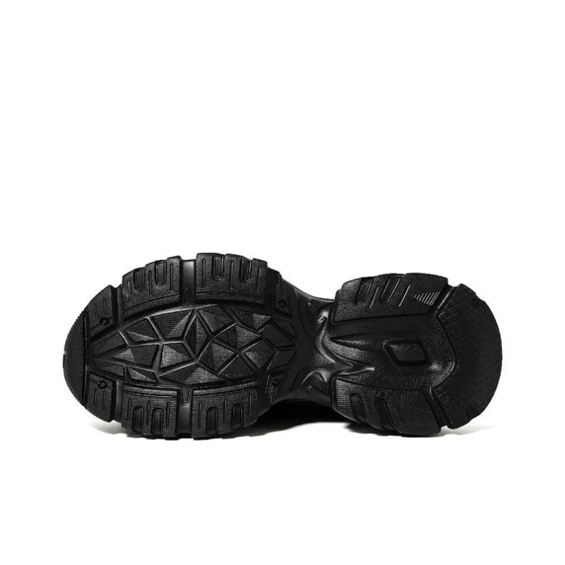 MYKI Chunky Sneakers Women's Low Top Silver-4